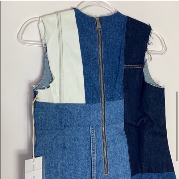 GRLFRND DENIM Heidi Patchwork Dress NWT - Picture 5 of 7